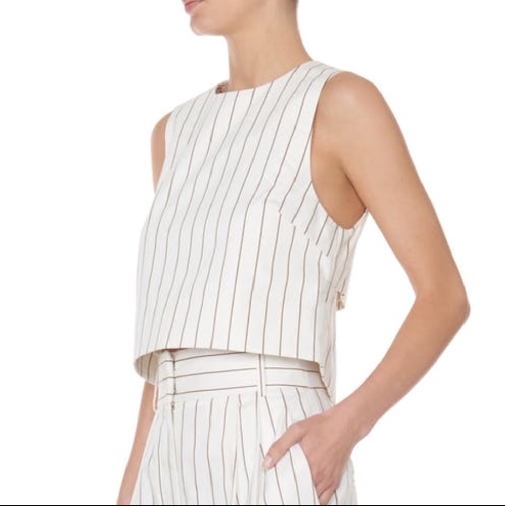 Tibi | Stripped sleeveless top NWOT